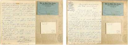Muestra de &iacute;tems: correspondencia de Godofredo C. Coca con Aurora C&aacute;ceres (Buenos Aires, 1900)